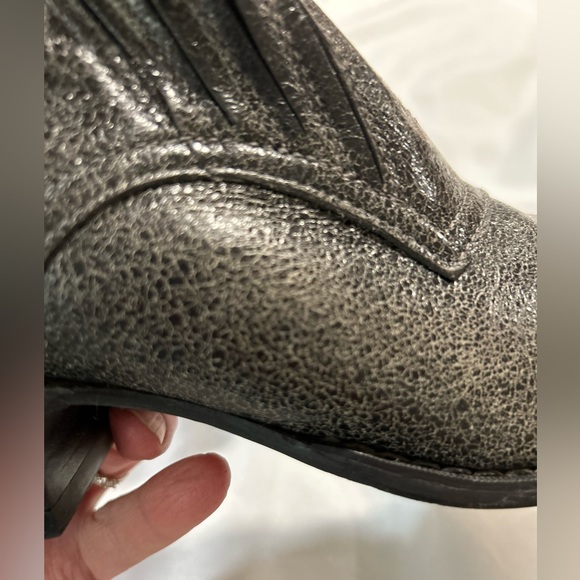VINTAGE DURANGO POINTED TOE ANKLE BOOTIES IN A CRACKED PEPPER COLOR IN SIZE 9.5 - Picture 8 of 16